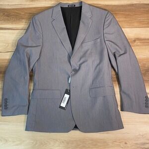 SUITSHOP Textured Gray Slim Fit Suit Jacket Blazer Men's 38 Short $149